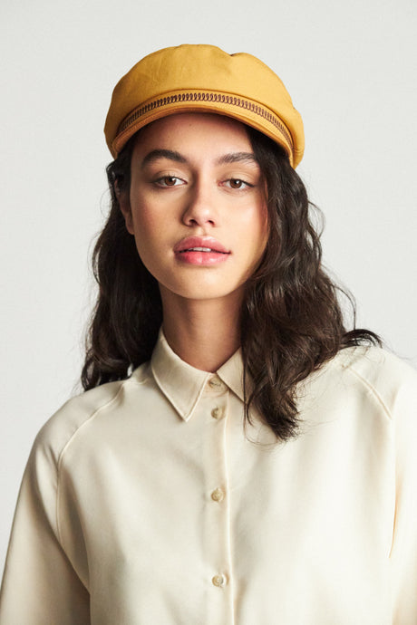 Fiddler Embroidered Cap - Nugget Gold