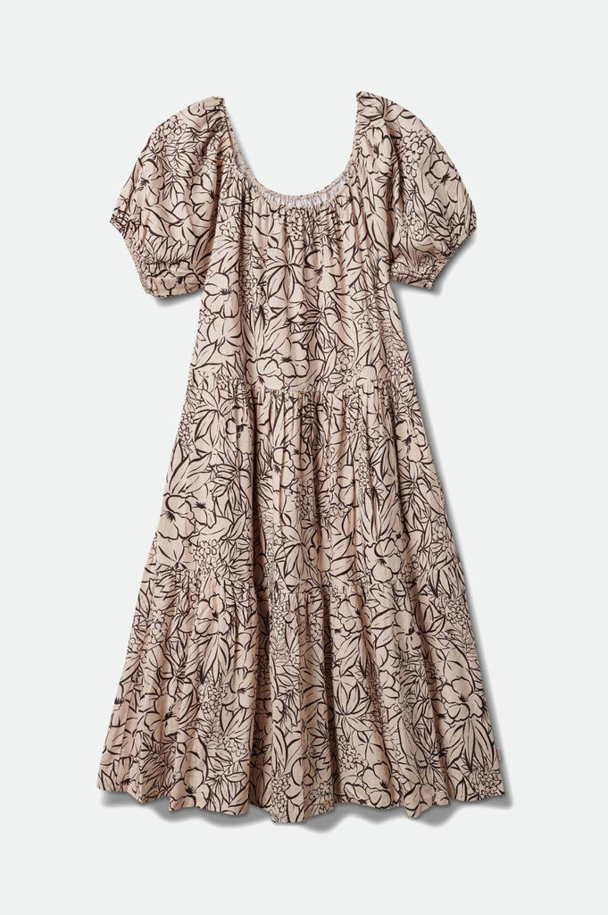 Brixton Indo Linen Dress - Whitecap