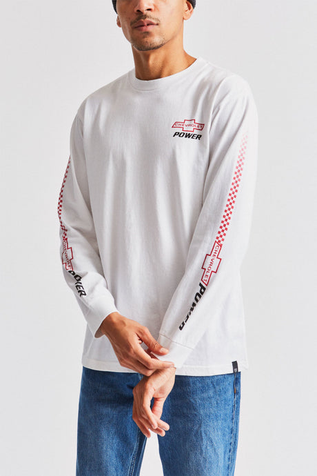 Brickyard L/S Standard Tee - El Camino White