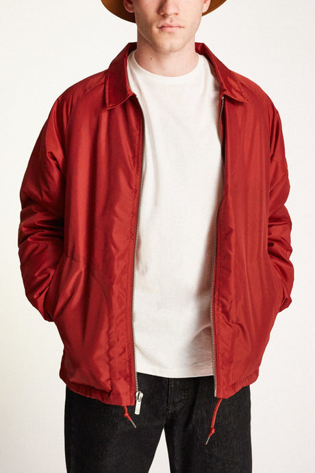 Claxton Collar Sherpa Jacket - Burgundy