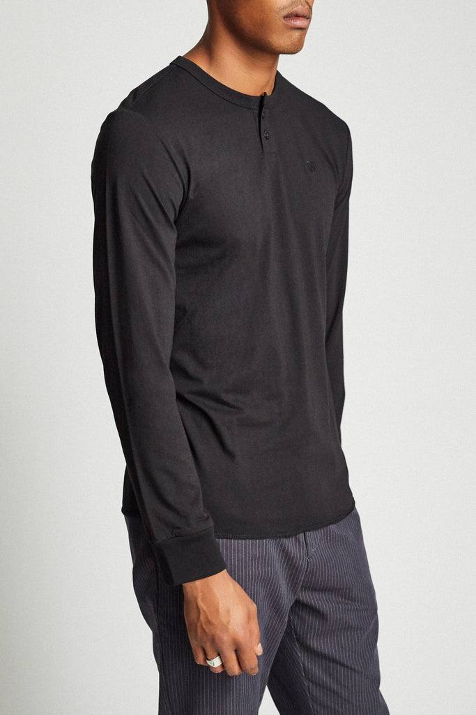 Brixton B-Shield L/S Henley - Black