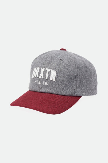 Arden MP Cap - Heather Grey/Burgundy