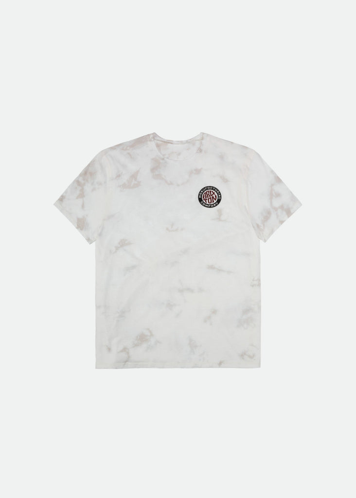 Brixton Tab S/S Tailored Tee - White Tie Dye