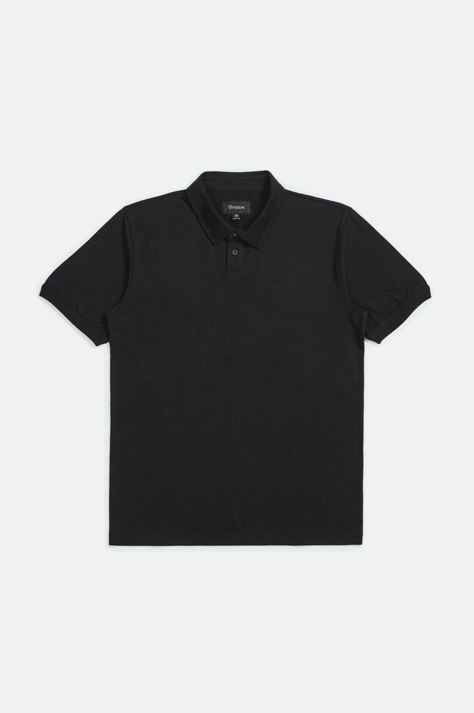 Brixton Carlos S/S Polo Knit - Black/Black