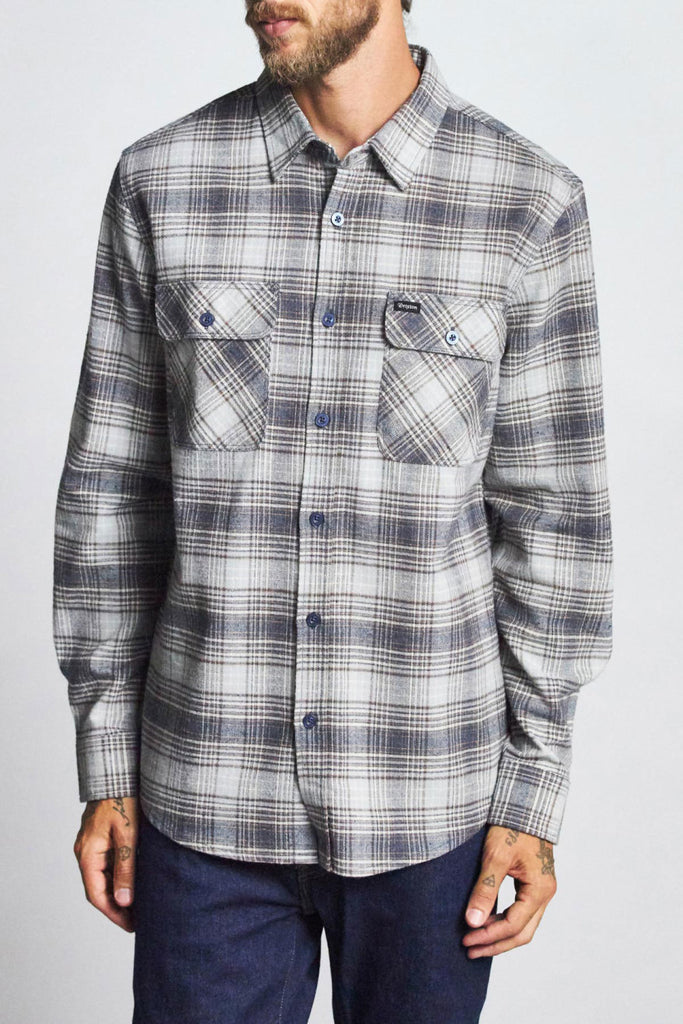 Brixton Bowery L/S Flannel - Twilight Blue