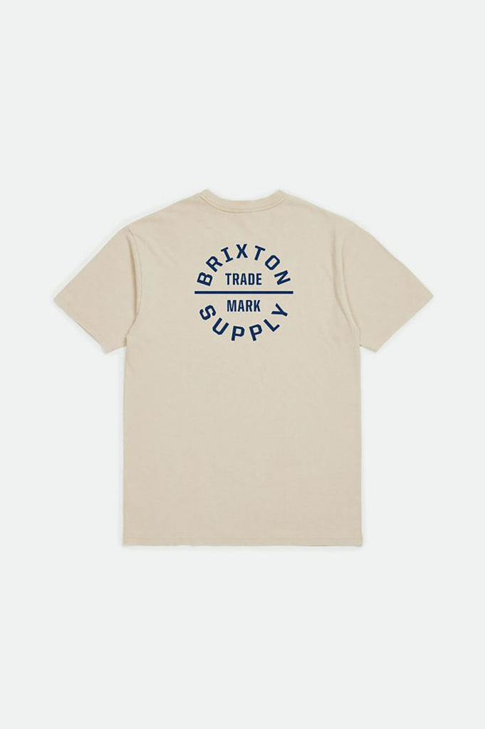 Brixton Oath V S/S Standard Tee - Vanilla/Navy