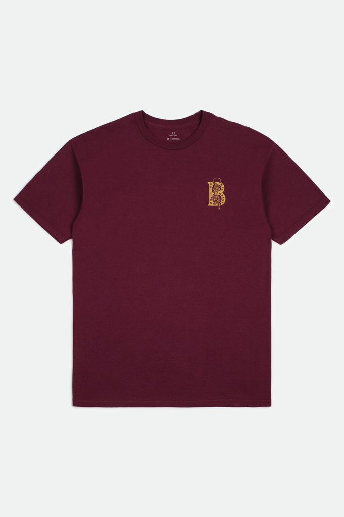 Brixton Crawler S/S Standard Tee - Burgundy