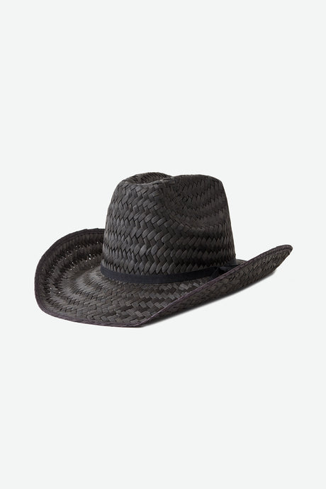 Brixton Unisex Houston Straw Cowboy Hat - Black | Main