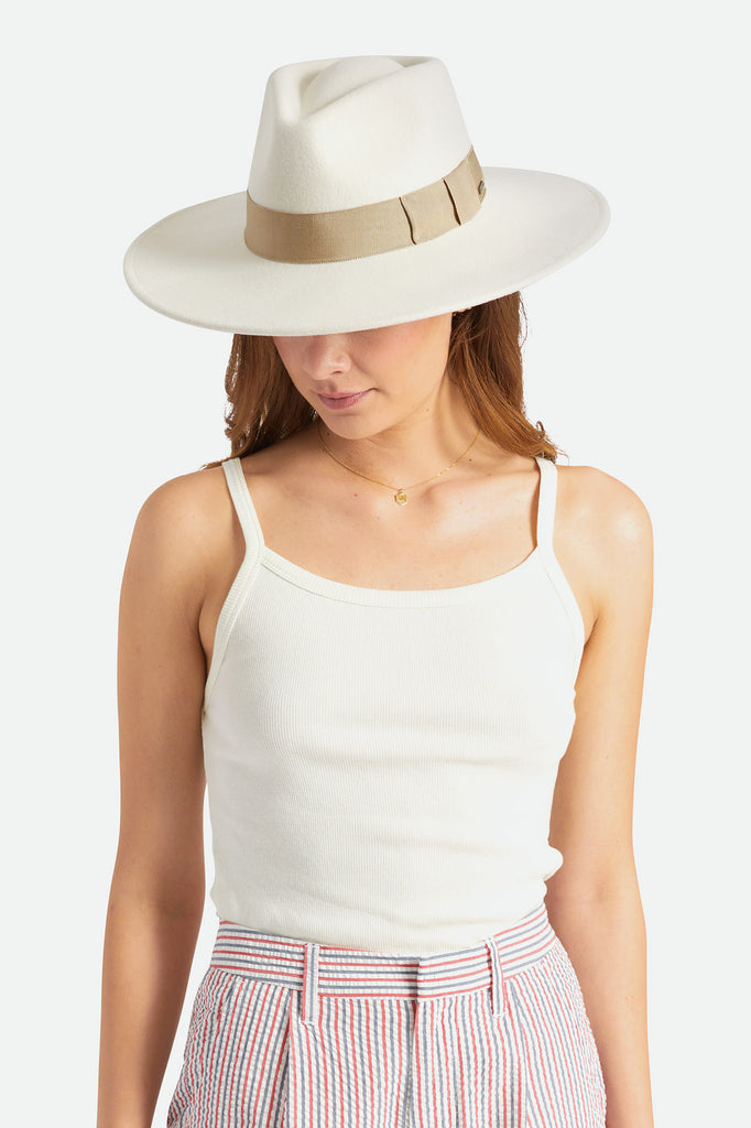 Brixton Joanna Felt Hat - Dove/Khaki