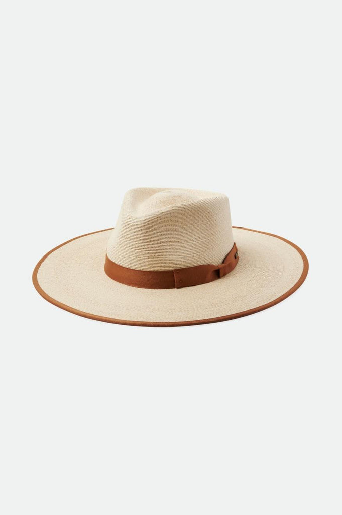 Brixton Women's Jo Straw Rancher Hat Limited - Natural | Profile