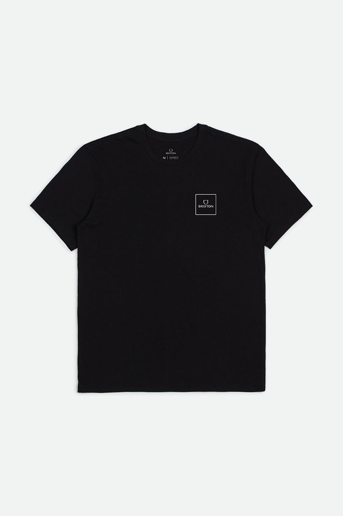 Brixton Alpha Block S/S Tailored Tee - Black/White