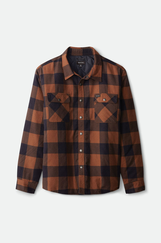 Brixton Bowery Lined L/S Flannel - Navy/Copper