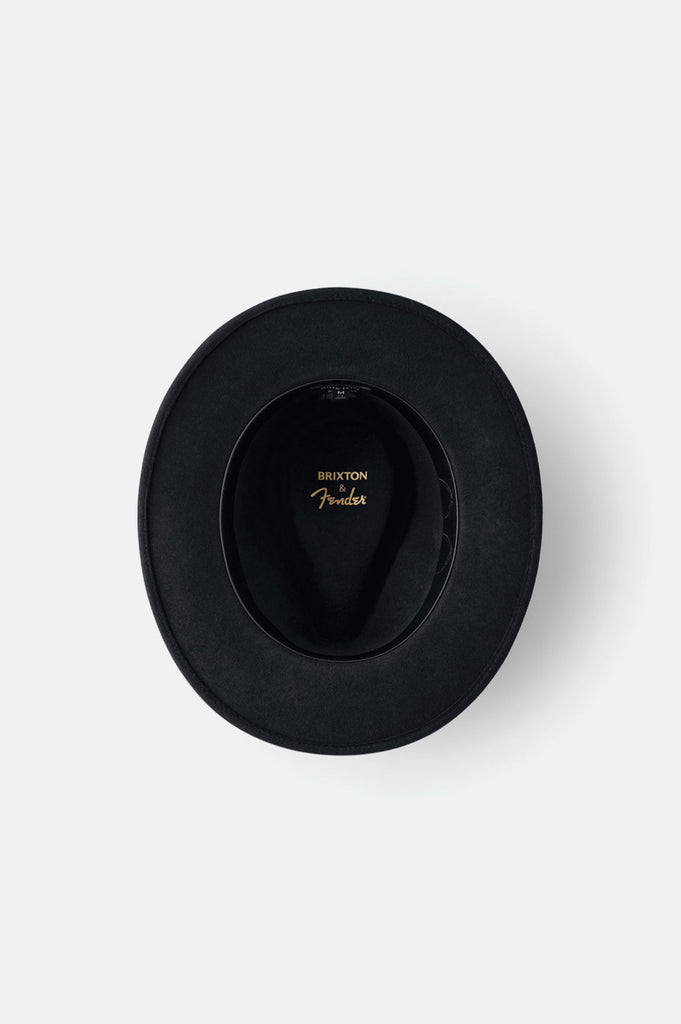 Brixton Brixton x Fender Refugee Fedora - Mystic Black