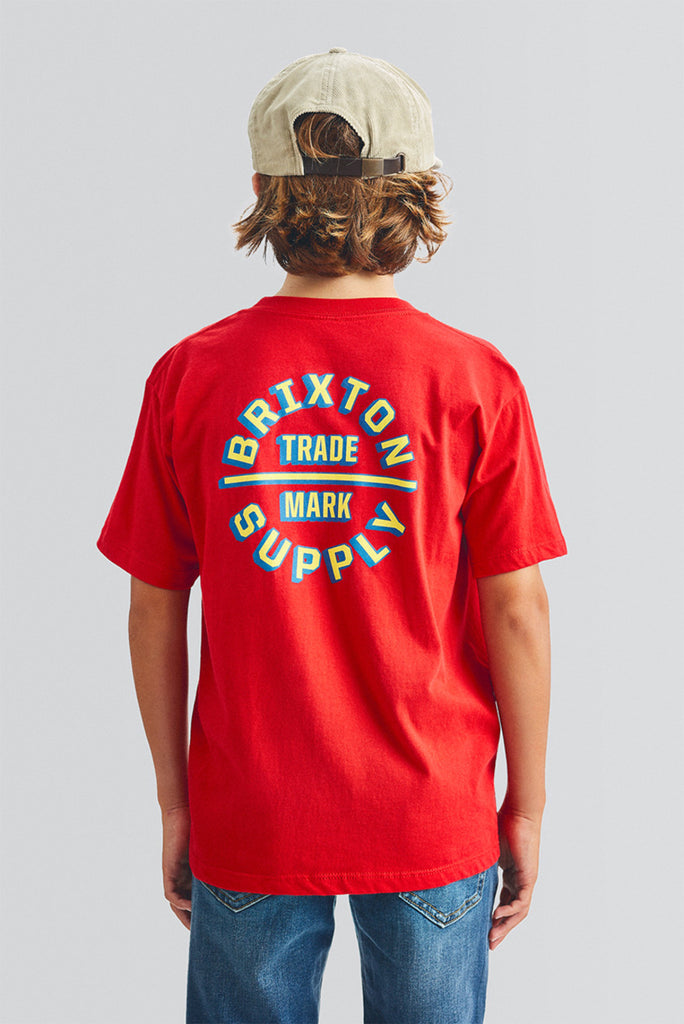 Brixton Boys Oath II S/S Standard Tee -  Red