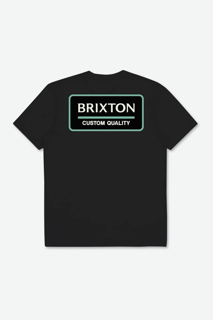 Brixton Palmer Proper S/S Standard Tee - Black/Jade/Off White