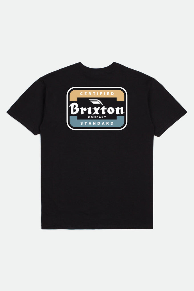 Brixton Quill S/S Standard Tee - Black/Blue