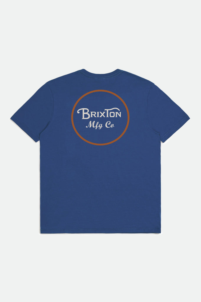 Brixton Wheeler II S/S Tailored Tee - Marine Blue