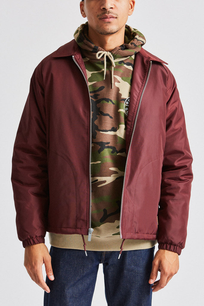 Brixton Claxton Collar Sherpa Jacket - Plum