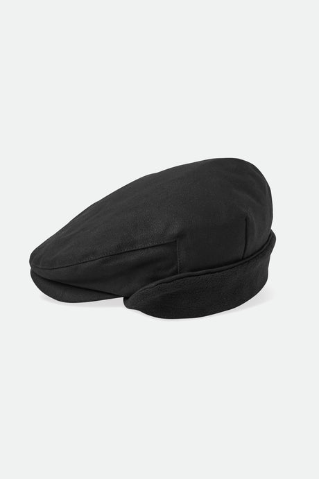 Hooligan Baggy Earflap Snap Cap - Black