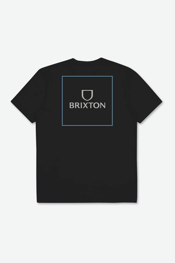 Brixton Alpha Square S/S Standard Tee - Black/Blue Heaven/Mineral Grey