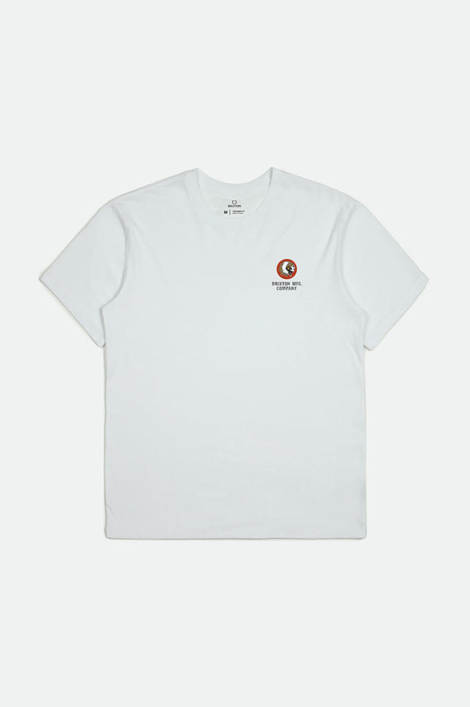 Brixton Rival Line S/S Tailored Tee - White
