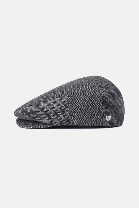 Brixton Unisex Hooligan Flat Cap - Grey/Black | Main