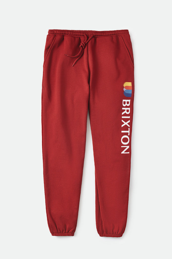 Brixton Alton Sweatpant - Dark Brick