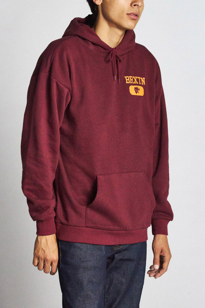 Brixton Forte V INTL Hood Fleece - Maroon