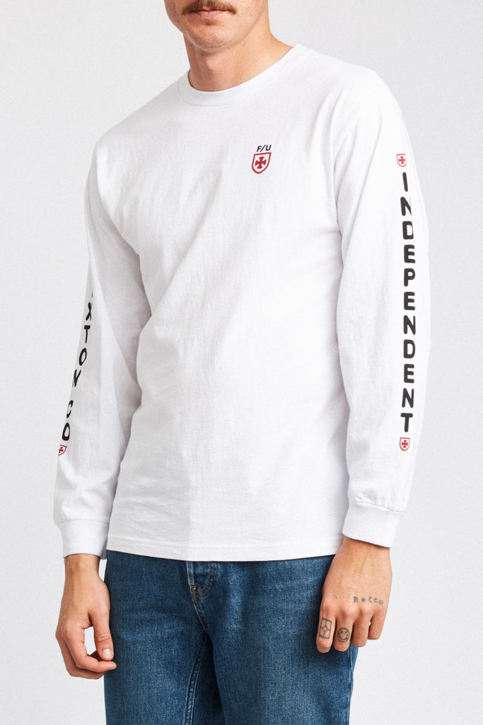 Brixton Frame L/S Standard Tee - White