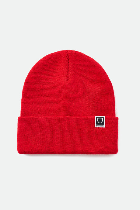 Unisex Harbor Beta Watch Cap Beanie - Red - Front Side