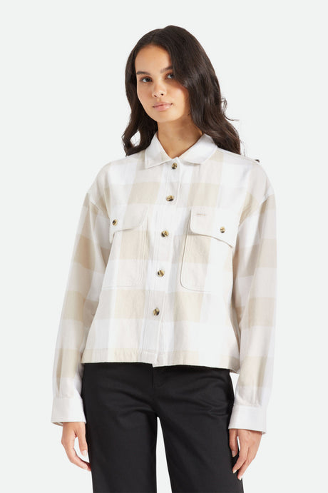 Bowery Women's L/S Flannel - White