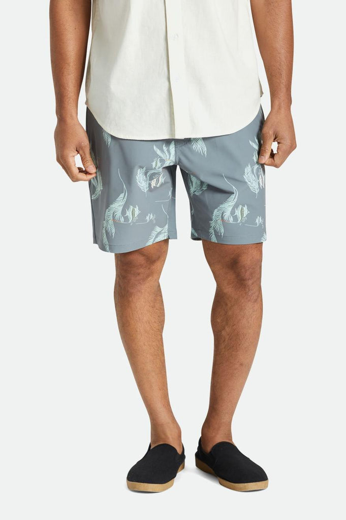 Brixton Voyage Short 7” - Charcoal/Seafoam