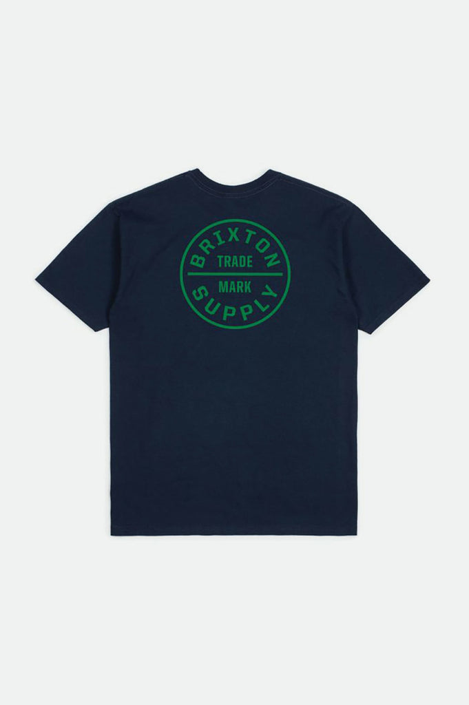 Brixton Oath S/S Standard Tee - Navy/Green