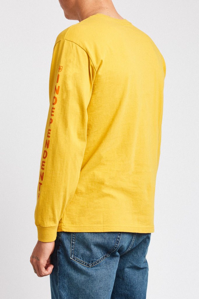 Brixton Frame L/S Standard Tee - Yellow