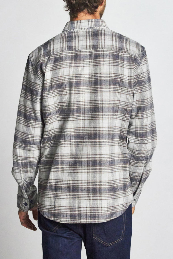 Brixton Bowery L/S Flannel - Twilight Blue