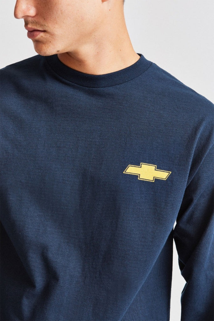 Brixton Longhand L/S Standard Tee - Deluxe Navy