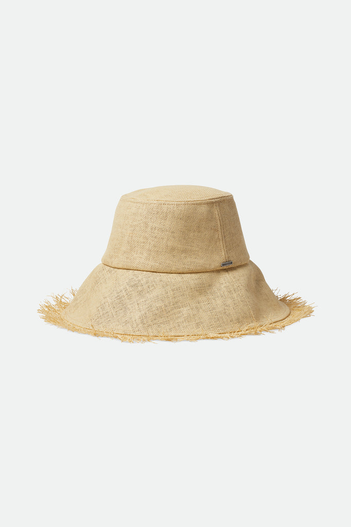 Brixton Alice Straw Bucket Hat - Tan