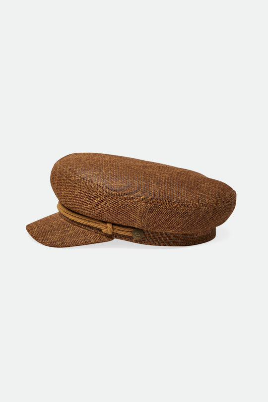 Fiddler Cap - Light Brown Straw