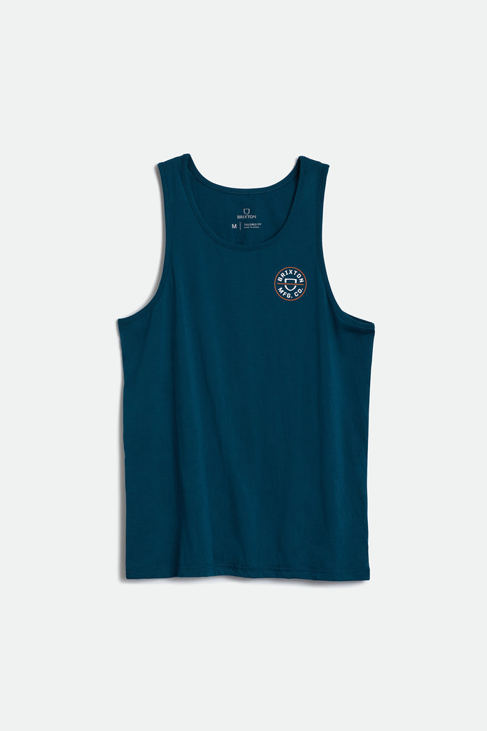 Brixton Crest Tank - Marine Blue