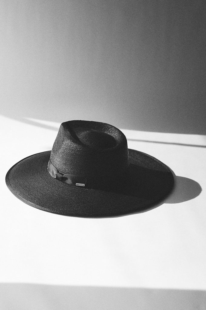 Brixton Jo Straw Rancher Hat - Black