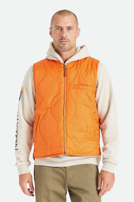 Abraham Reversible Vest - Burnt Orange