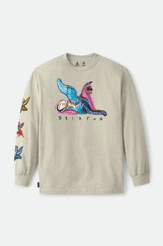 Brixton BB Time Machine L/S Standard Tee - Gravel