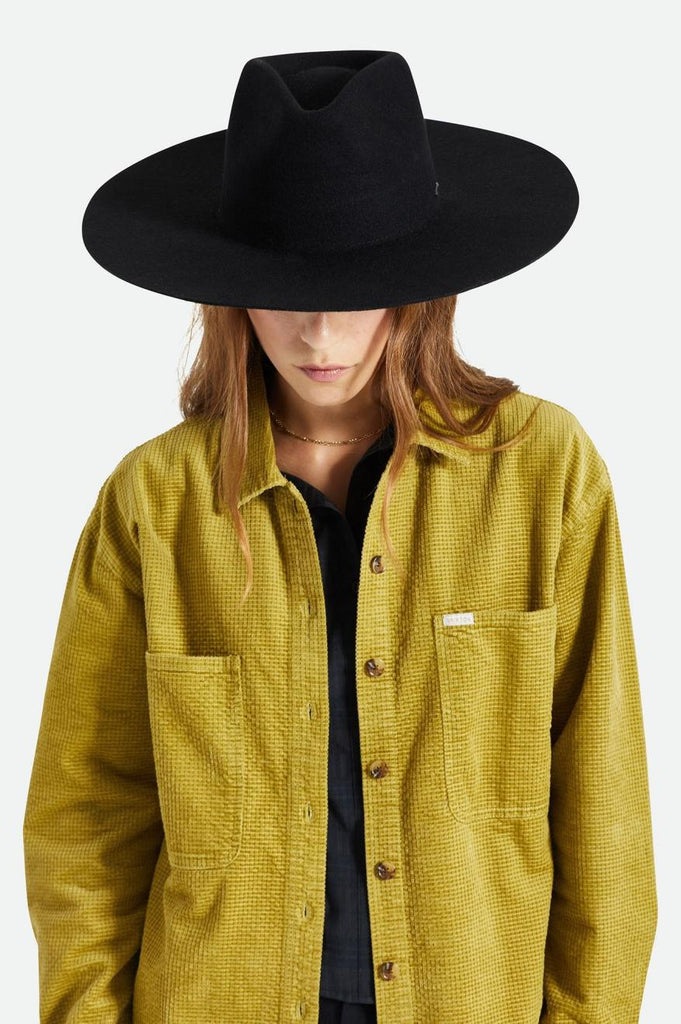 Brixton Primrose Felt Fedora - Black