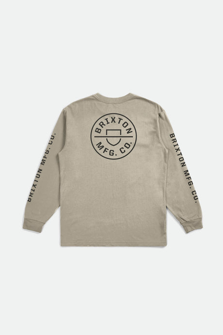 Crest L/S Standard Tee - Cream/Black