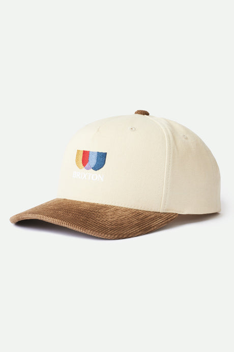 Alton Embroidered MP Snapback - Ivory/Toffee