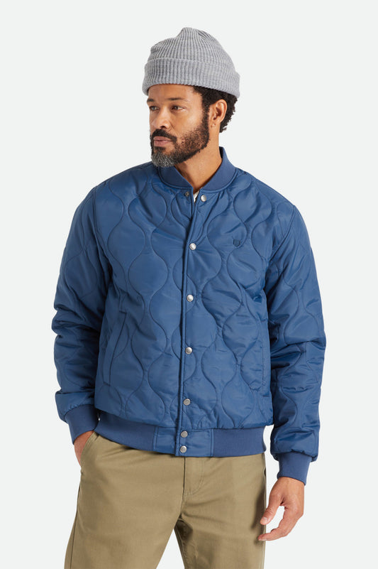 Brixton Men's Dillinger Quilted Bomber Jacket