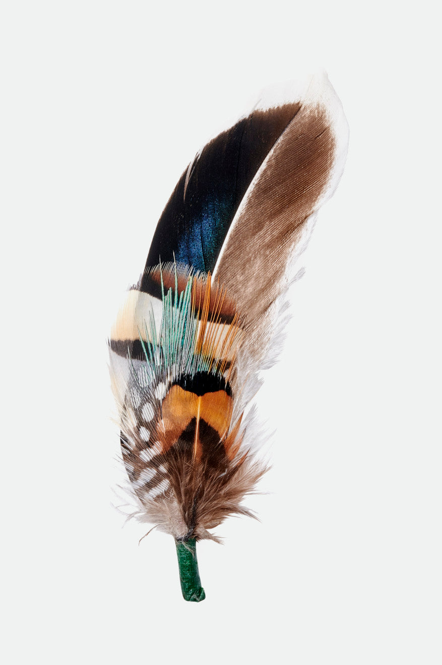 Hat Feather - Bison/Mojave/Burnt Orange