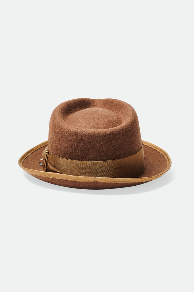 Unisex Champ Fedora - Brown - Back Side