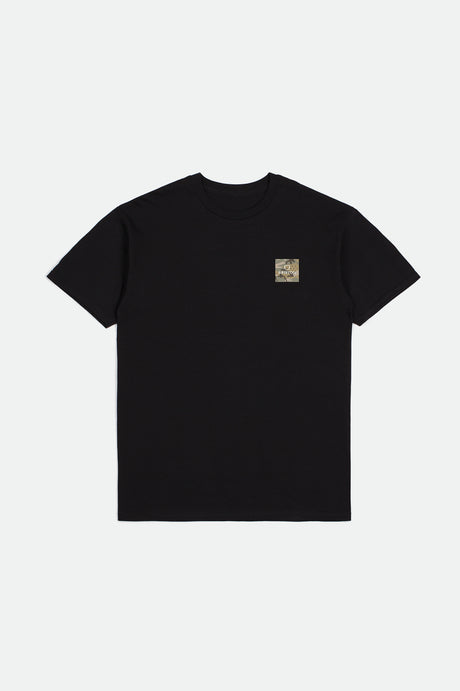 Alpha Square S/S Standard Tee - Black/Tear Drop Camo