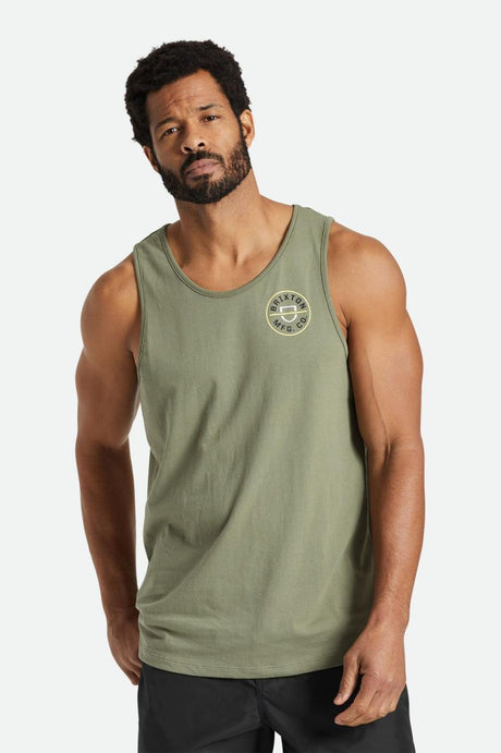 Crest Tank Top - Olive Surplus